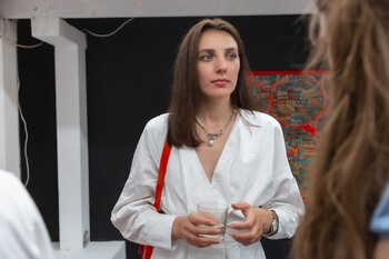 Люся Воронова фотографии с выставки Мозаичность 216